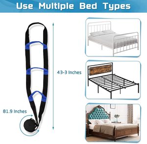 Asistencia de escalera de cama con cuerda de mango para personas mayores Ayuda de cama adaptable Movilidad Ayudas para la vida diaria Ancianos Postoperatorio Embarazada YDHJ54 - Product Image 2