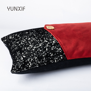 Tùy Chỉnh Sang Trọng Màu Đỏ Và Màu Đen Thiết Kế Ném Bộ Gối, Để Sử Dụng Trên Phòng Khách Ghế Sofa Và Phòng Học Trang Trí Đệm - Product Image 6