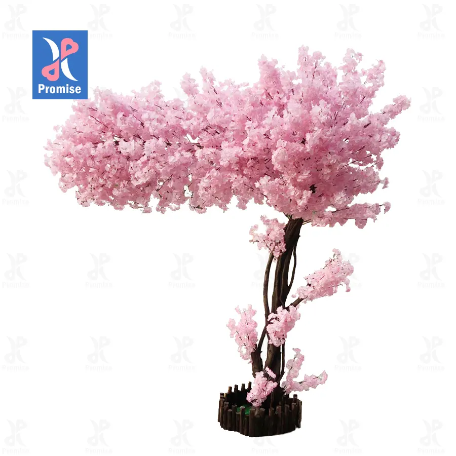 プロミス卸売結婚式のテーブルセンターピース屋内装飾ミニさくら花人工桜の木