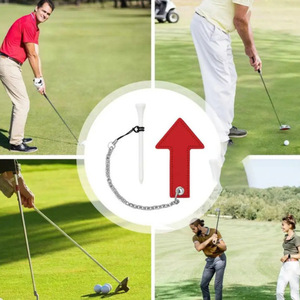 Outdoor PU leather <b>golf</b> club peg covers, magnetic peg holders to prevent loss, TEE <b>golf</b> practice accessories. - Product Image 4