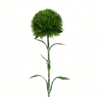Fleurs artificielles de carnation verte hautement réalistes, fausses plantes vertes, décorations de dianthus pour plantes d'intérieur et de table