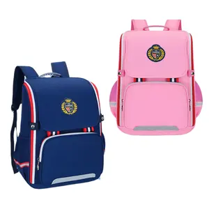 New Arrival Beige Paper K Lia Bags Polo Schools Lunch Competitive Price Bag With Phone Charger English Style School Backpack