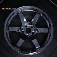 Velg Maining Forged 5x100 5x112 5x114.3 5x120 Te37 SL Black Chrome Saga S Plus