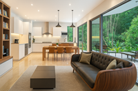 Maßgefertigtes Modernes Massivholz Modulares Luxuriöses Komfortables Umweltfreundliches Wohnzimmer-Sofa-Set für Wohnung und Heimbüro