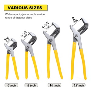 Pince à pompe à eau réglable avec 7 mâchoires dentelées et poignée confortable, pour la réparation de la plomberie et l'entretien domestique - Product Image 3