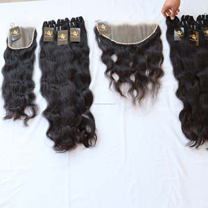 Machine Trame Vierge Cheveux Vendeurs Os Droit Indien Extension de Cheveux Humains 100% Naturel Brut Indien Temple Cheveux Bundle Avec Hd Fr - Product Image 2