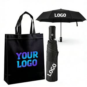 Folding <b>Umbrella</b> Personal Logo Sunshade Custom Compact Portable Rain Promotional Business Automatic <b>Windproof</b> <b>Umbrella</b> with logo - Product Image 1