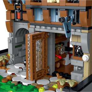 Ensemble de blocs de construction XMORK Magicien Médiéval MOC, 2095 pièces, Maison dans les arbres à demi-entièrement boisée, Jouet d'assemblage DIY pour collectionneurs adultes - Product Image 2