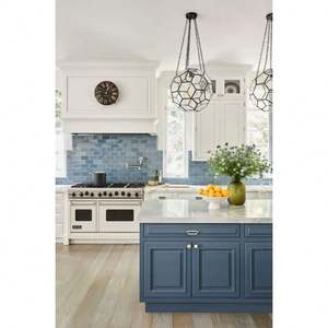 Custom American <b>Kitchen</b> Cabinets With Island Cupboard <b>Furniture</b> Modern Marble White Shaker Style Cabinet - Product Image 5