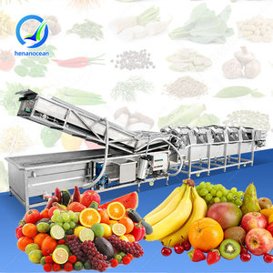 Máquina Comercial OCEAN para Lavar y Secar Frutas y Verduras, con Función de Corte en Rodajas para Raíces como Jengibre y Patata - Product Image 1