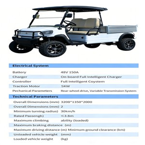 Carrito de Golf Eléctrico Todoterreno de Alta Calidad 4x4 72V con Batería de Litio, Elevado, Evolution, para Complejos Turísticos y Campos de Golf - Product Image 4