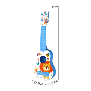 Popular 17 pulgadas Animal cuatro cuerdas dibujos animados <span class=keywords><strong>ukelele</strong></span> juguete principiante niños violín <span class=keywords><strong>ukelele</strong></span> para niños niñas herramienta de aprendizaje educativo - Product Image 5