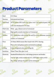 Maison conteneur amovible, maison conteneur modulaire pliable, bureau portable, dortoir pour chantier <span class=keywords><strong>de</strong></span> construction - Product Image 6