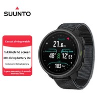 Montre de plongée de loisirs en plein air SUUNTO NAUTIC S, acier inoxydable, verre saphir, résistante aux chocs, étanche, intelligente