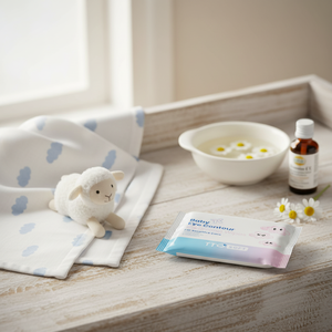 TTO 12 lingettes nettoyantes douces pour le contour des yeux de bébé, emballées individuellement, antibactériennes, à la vitamine E et à l'huile d'arbre à thé, pour démaquiller - Product Image 3