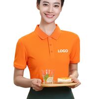 Chemises de football personnalisées à manches courtes pour hommes, uniformes pour employés d'hôtels, cafés, bars et restaurants