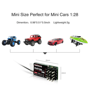Récepteur <span class=keywords><strong>Radiolink</strong></span> Factory R4FGM 2.4GHz PWM 4CH RC Gyro pour Radio <span class=keywords><strong>RC4GS</strong></span> <span class=keywords><strong>V3</strong></span> RC6GS /T8S pour Mini Véhicules RC Voiture/Camion RC - Product Image 5