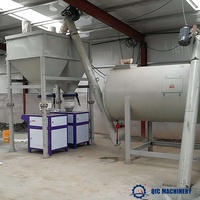 Machine de fabrication de mastic mural, équipement de mélange de mortier sec avec pompe, usine de fabrication d'adhésif pour carreaux céramiques en promotion
