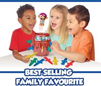 Jeu de société d'action classique TOMY Pop up Pirate pour enfants, jeu familial et préscolaire pour enfants