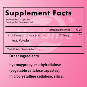 Vente chaude OEM - Personnalisable - Cerise acide - Soutien à la santé des articulations - Complément nutritionnel - Complément alimentaire - Product Image 2