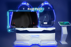 Sản Phẩm Tuyệt Vời Quảng Đông Ghế Trứng Màu Trắng Xanh Dương Trò Chơi Mô Phỏng Thiết Bị Vr Mô Phỏng Máy 9D Vr - Product Image 5