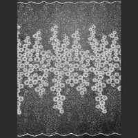 Tissu en tulle brodé de fleurs 3D, de perles et de strass, blanc, pour robes de mariée et voiles de mariée