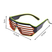 Lunettes LED clignotantes FY pour soirées dansantes et concerts – Couleurs et tailles personnalisables – Matériau PVC
