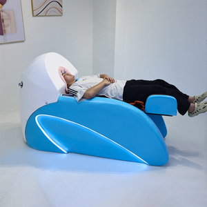 Modern Lay Down Washing Chair Bed Luxury Head Therapy Full Body Massage Spa Shampoo Bed with Lights - Product Image 2