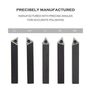 Portaherramientas de Torneado Indexable de 1/2 Pulgada, Juego de 5 Insertos de Carburo Indexables para Torno, para Torneado, Corte, Refrentado y Taladrado - Product Image 2