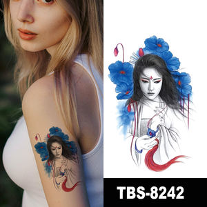 Facile à appliquer belles femmes nues Sexy Geisha étanche tatouage autocollants temporaires - Product Image 4