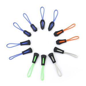 Đầy Màu sắc mềm PVC dây kéo puller Rope tiêm nhựa dây kéo kéo <span class=keywords><strong>Tab</strong></span> cho thể thao - Product Image 1