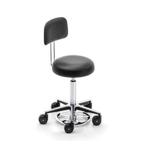Taburete de Cirujano Ajustable en Altura de la Mejor Calidad con Giro de 360 Grados °   Asiento Giratorio y Ruedas de Desplazamiento Suave para Quirófanos y Uso Médico - Product Image 1