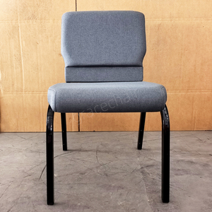 Chaise <span class=keywords><strong>de</strong></span> <span class=keywords><strong>théâtre</strong></span> empilable grise <span class=keywords><strong>de</strong></span> qualité supérieure, confortable et durable, avec porte-livre intégré, siège <span class=keywords><strong>de</strong></span> <span class=keywords><strong>théâtre</strong></span> interverrouillable, chaise d'église - Product Image 2