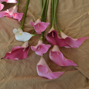 인기 웨딩 장식 꽃 칼라 백합 인조 리얼 터치 EVA 화이트 칼라 백합 어머니의 날 크리스마스 추수감사절용 - Product Image 2
