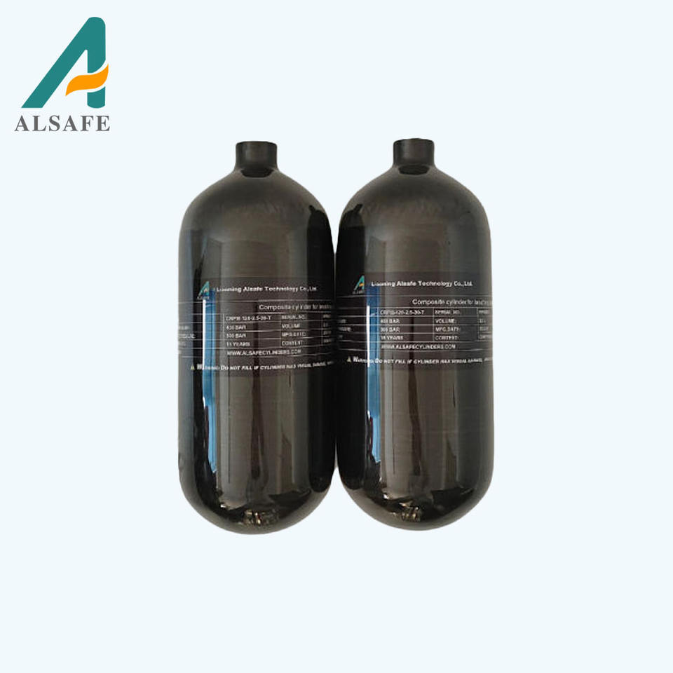 Alsafe High Pressure 2.5 Liter 300 bar Carbon Fiber air tank Scba ...
