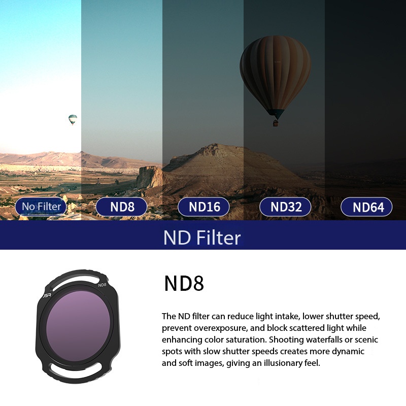 Filtre à densité neutre O4 PRO ND8