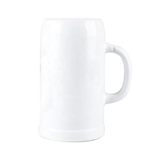 Taza de cerámica personalizada para cerveza, 500ml-1000ml, vapor de cerveza blanco, barato, a la venta - Product Image 2