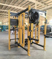 Système de rack de musculation commercial en acier réglable, pliable, mural, avec barre de traction pour l'entraînement des triceps