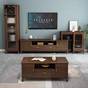 Meuble TV en bois au design européen moderne, personnalisable, en stock, expédition rapide, prix usine chinois, pour salon et chambre à coucher - Product Image 6