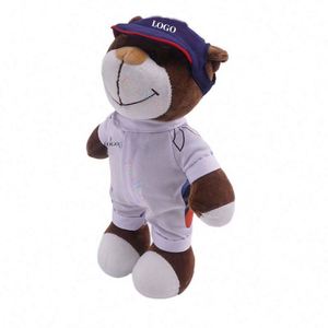 Popular <b>Bear</b> Motorcycle Helmet Stuffed Animal Toy Super Soft Plush Birthday Gift Low MOQ Wholesale Home Decoration - Product Image 6