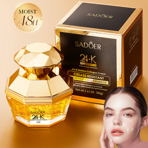 Crema Viso al Collagene Dorato 24K Idratante per Tutti i Tipi di Pelle Uso Giornaliero Migliora Pelle Secca e Ruvida Leviga le Rughe - Product Image 1