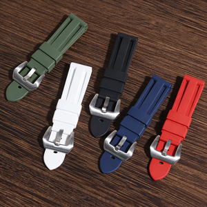 Correa de reloj Jettda de alta calidad, impermeable, de fluororubber, compatible con Panerai-Luminor Submersible serie <span class=keywords><strong>PAM</strong></span> 20/<span class=keywords><strong>22</strong></span>/24mm - Product Image 4