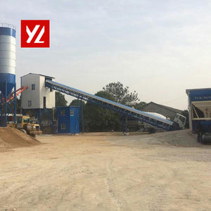 خلاط خرسانة من YILI سعة كبيرة HZS50 محمول للاستئجار مزود بمعدات خرسانة محمولة بقدرة كبيرة 180 متر مكعب - Product Image 3