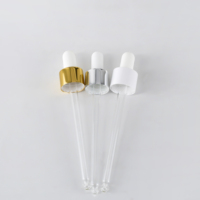 Flacon compte-gouttes en verre silex blanc mat de 100 ml au design minimaliste