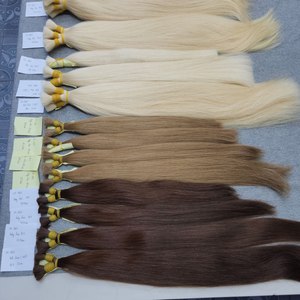 Extensiones de Cabello Humano Remy Virgen Premium DR01 de Vietnam y Birmania, 100g, Ondulado Natural, Doble Trama, 8 Pulgadas, Fumi - Product Image 3