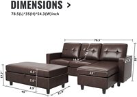 Desain Cina Set Sofa Persegi Perabot Rumah Desain Modern Furnitur Rumah
