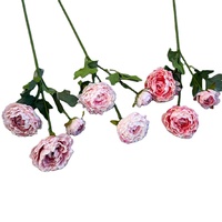Europese stijl kunstmatige pioenrozen voor thuis, eettafel, bloemendecoratie, bruiloft, buiten