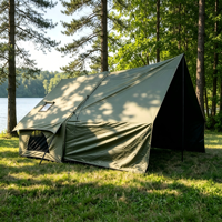 Tente gonflable quatre saisons avec armature diagonale, espace d'extension 6,3+6,3m, imperméable, respirante, portable, pour le camping en plein air