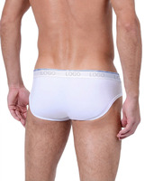 Sous-vêtements pour hommes avec logo personnalisé, poche 3D, haute élasticité, respirant, vente en gros OEM