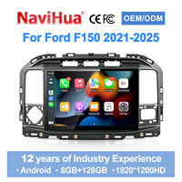 Мультимедийный сенсорный экран Navihua 13 дюймов для Ford F150 Raptor 2021-2025: обновленная система развлечений с Carplay и Android Auto, радио и аудио